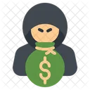 Hacker money robbery  Icon