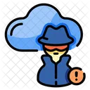 Pirata informático de la nube  Icono