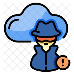 Pirata informático de la nube  Icono