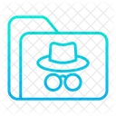 Hackerflusse Spionage Hackdaten Symbol