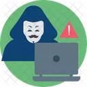 Hacker De Sitios Web Cibercrimen Ciberseguridad Icono