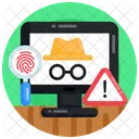 Cyber Threat Hacker Threat Hacker Attack Icon