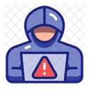 Hacking Breach Cybercrime Icon