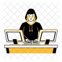 Hacking Fishing Fraud Icon