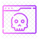 Hacking Cyber Attack Malware Icon