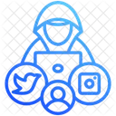 Hacking Social Media Hacker Icon