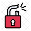 Broken Hacking Lock Icon