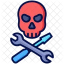 Hacking Tool Skull Hacker Icon