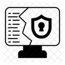 Hacking Versuch Hacking Datendiebstahl Symbol