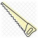 Hacksaw Color Shadow Line Icon Icône