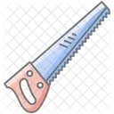 Saw Awesome Lineal Color Icon Icône