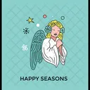 Hada Navidad Angel Icono