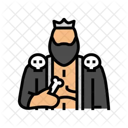 Hades Icon - Download in Colored Outline Style