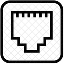 Port Verbindung Stecker Symbol