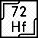 Hafnio Tabela Periodica Quimica Ícone