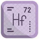 Hafnium Chemistry Periodic Table Icon
