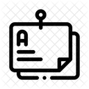 Haftnotizen Erinnerung Memo Icon