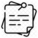 Haftnotizen Blatter Memos Symbol