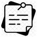 Haftnotizen Blatter Memos Symbol