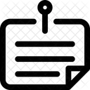 Haftnotizen Notizen Erinnerung Icon