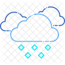 Hagel Eis Bewolkt Symbol