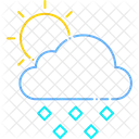 Hagel Eis Bewolkt Symbol