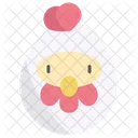 Hahn Tier Huhn Symbol