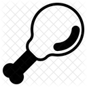 Hahnchenschenkel Essen Hahnchenstuck Symbol