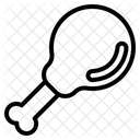Hahnchenschenkel Essen Hahnchenstuck Symbol
