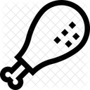 Hahnchenkeule Mandeln Apfel Symbol