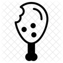 Hahnchenschenkel Essen Hahnchenstuck Symbol