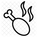 Hahnchenschenkel Essen Hahnchenstuck Symbol