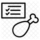 Hahnchenschenkel Essen Hahnchenstuck Symbol