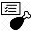 Hahnchenschenkel Essen Hahnchenstuck Symbol