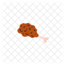Huhn Vektor Hahnchenschenkel Symbol