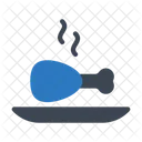 Unterschenkel Beinstuck Essen Symbol