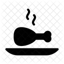 Unterschenkel Beinstuck Essen Symbol