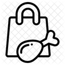 Hähnchenschenkel  Symbol