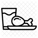 Hähnchenschenkel  Symbol