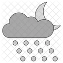 Hailing Weather Cloud Icon