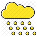 Hailing Weather Cloud Icon