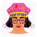 Hair Bonnet Haircare Cap Icon
