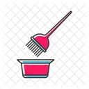 Hair coloring tools  Icon
