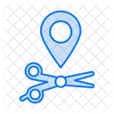 Hair Cut Location Salon Shop Icon