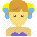 Hairdress Hairstyle Lady Icon