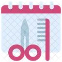 Hair Cut Calendar Icon
