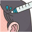 Hair Filler Head Icon