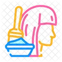 Hair Painting  Icon