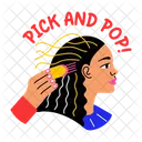Hair Pick Hair Tool Comb Icon
