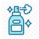 Hair Care Icons Color Blue Icon